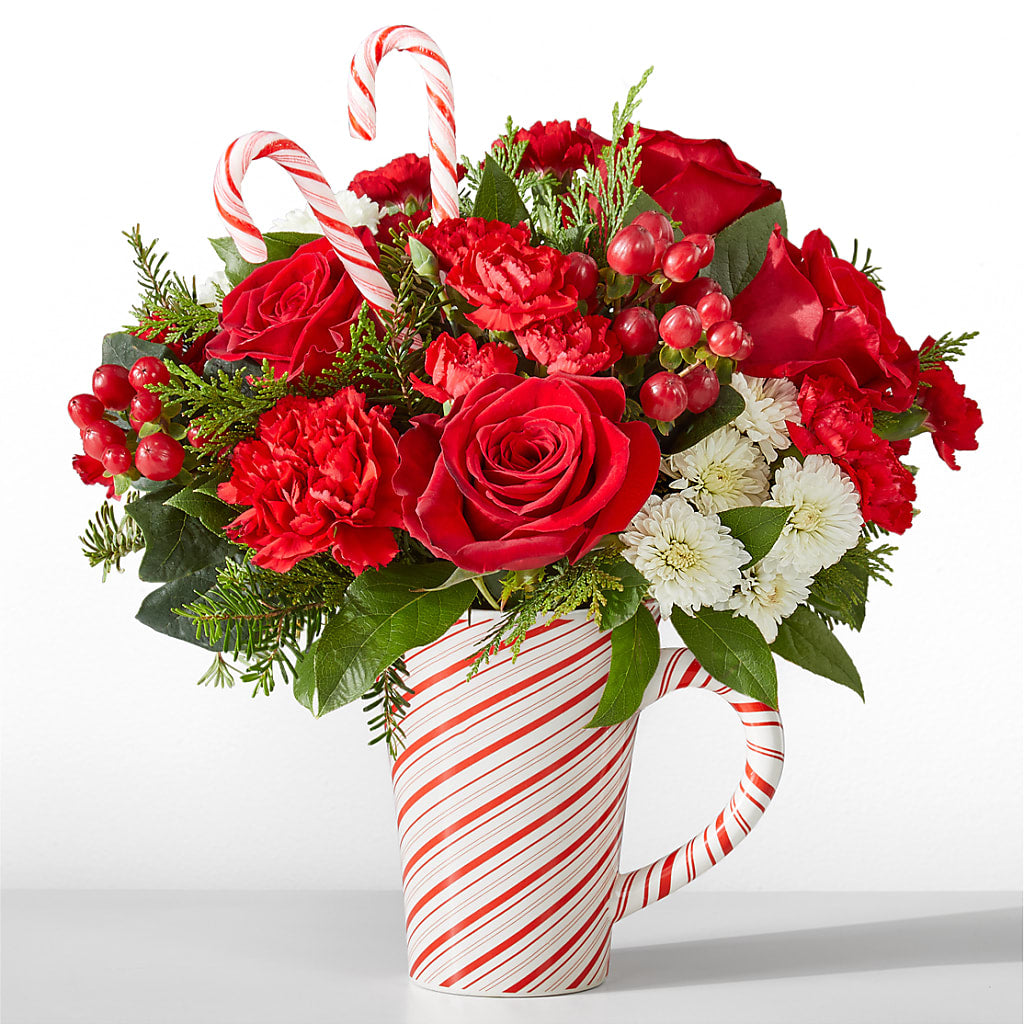Peppermint Swirl Mug – Portage Florals, Portage PA