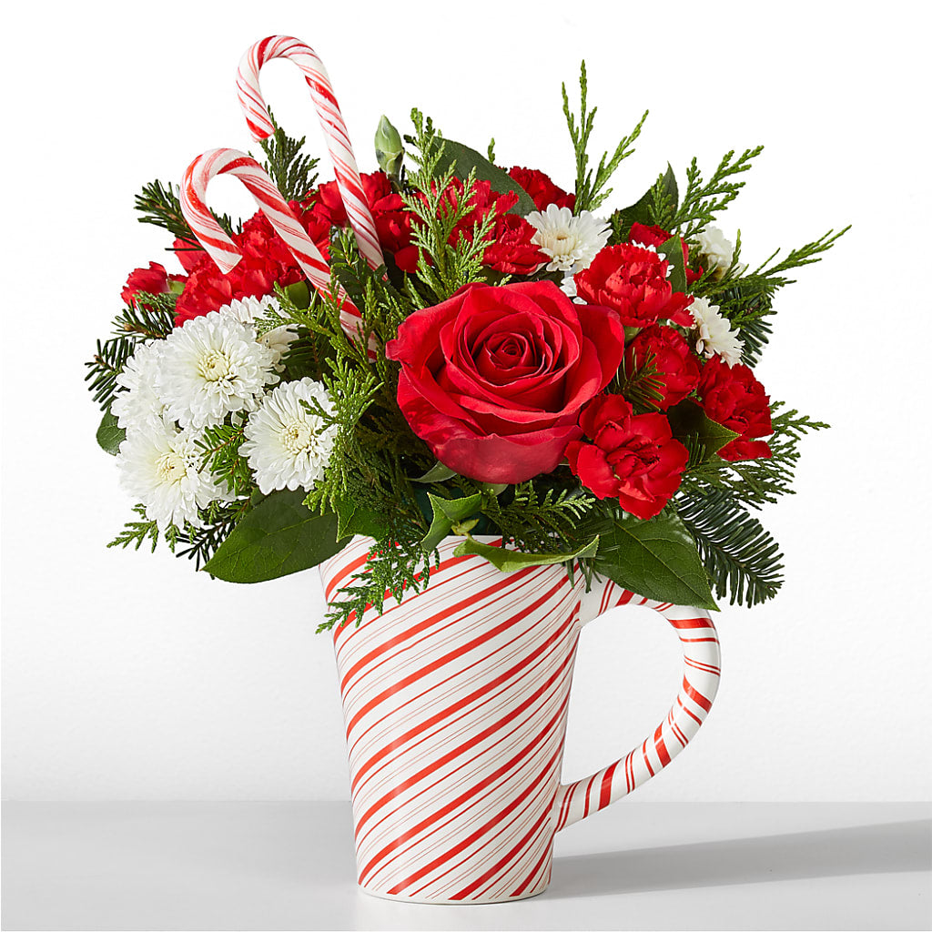 Peppermint Swirl Mug – Portage Florals, Portage PA