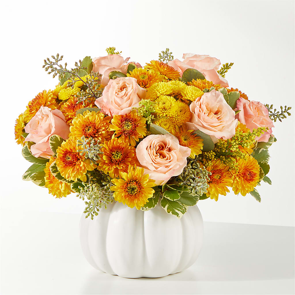 Peachy Pumpkin – Portage Florals, Portage PA