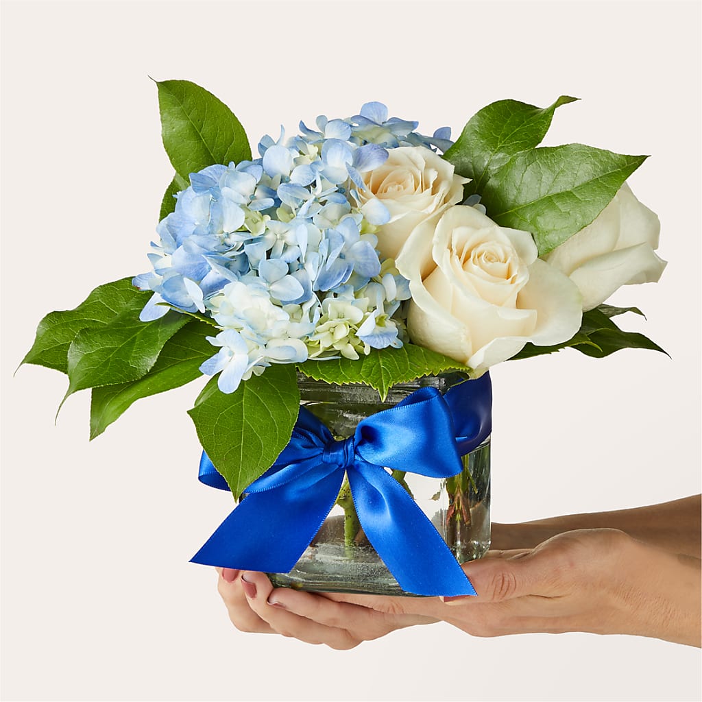 Sky Blue Delight Bouquet – Portage Florals, Portage PA