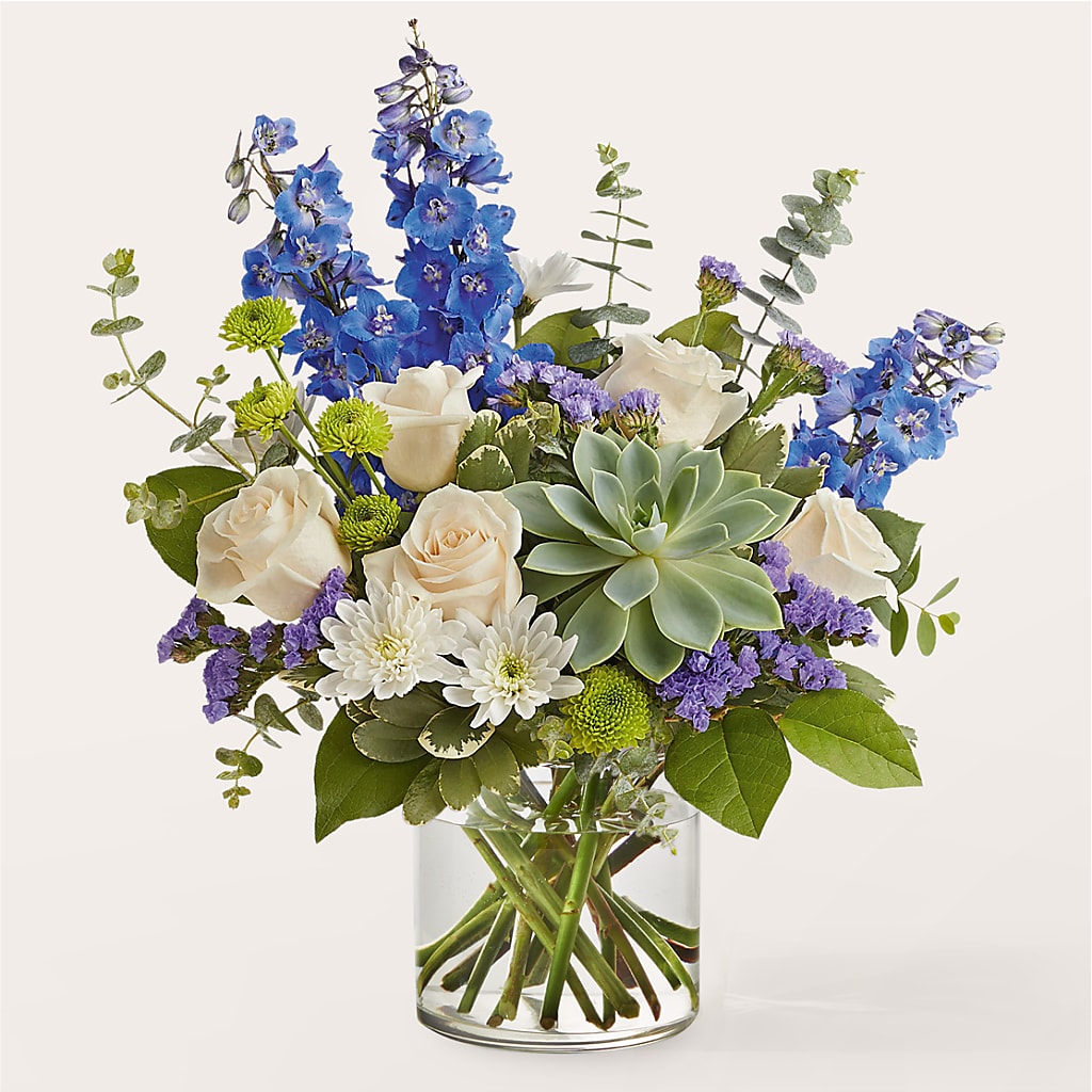 Cerulean Waves Bouquet – Portage Florals, Portage PA