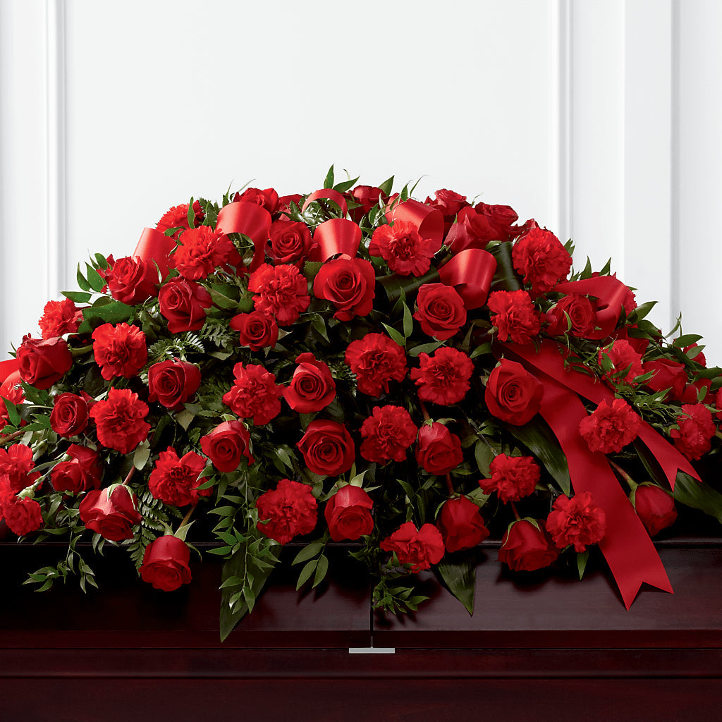 Tribute of Life Casket Spray – Portage Florals, Portage PA