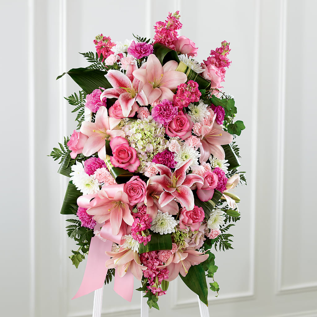 Comforting Standing Spray – Portage Florals, Portage PA