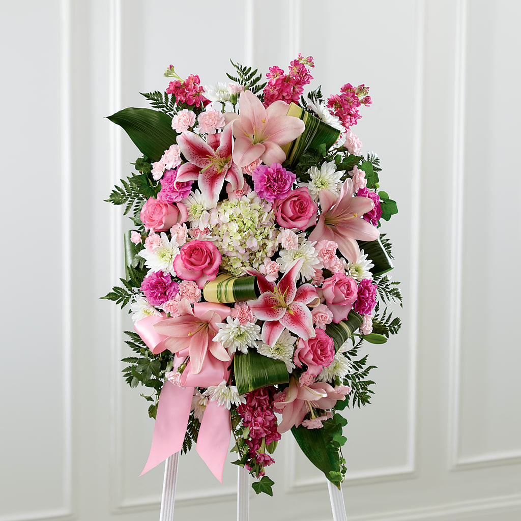 Comforting Standing Spray – Portage Florals, Portage PA