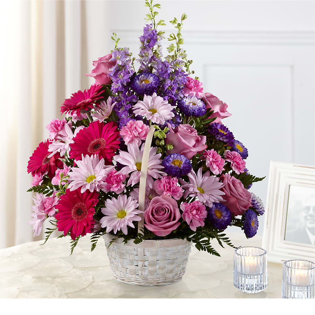 Pastel Peace Basket – Portage Florals, Portage PA