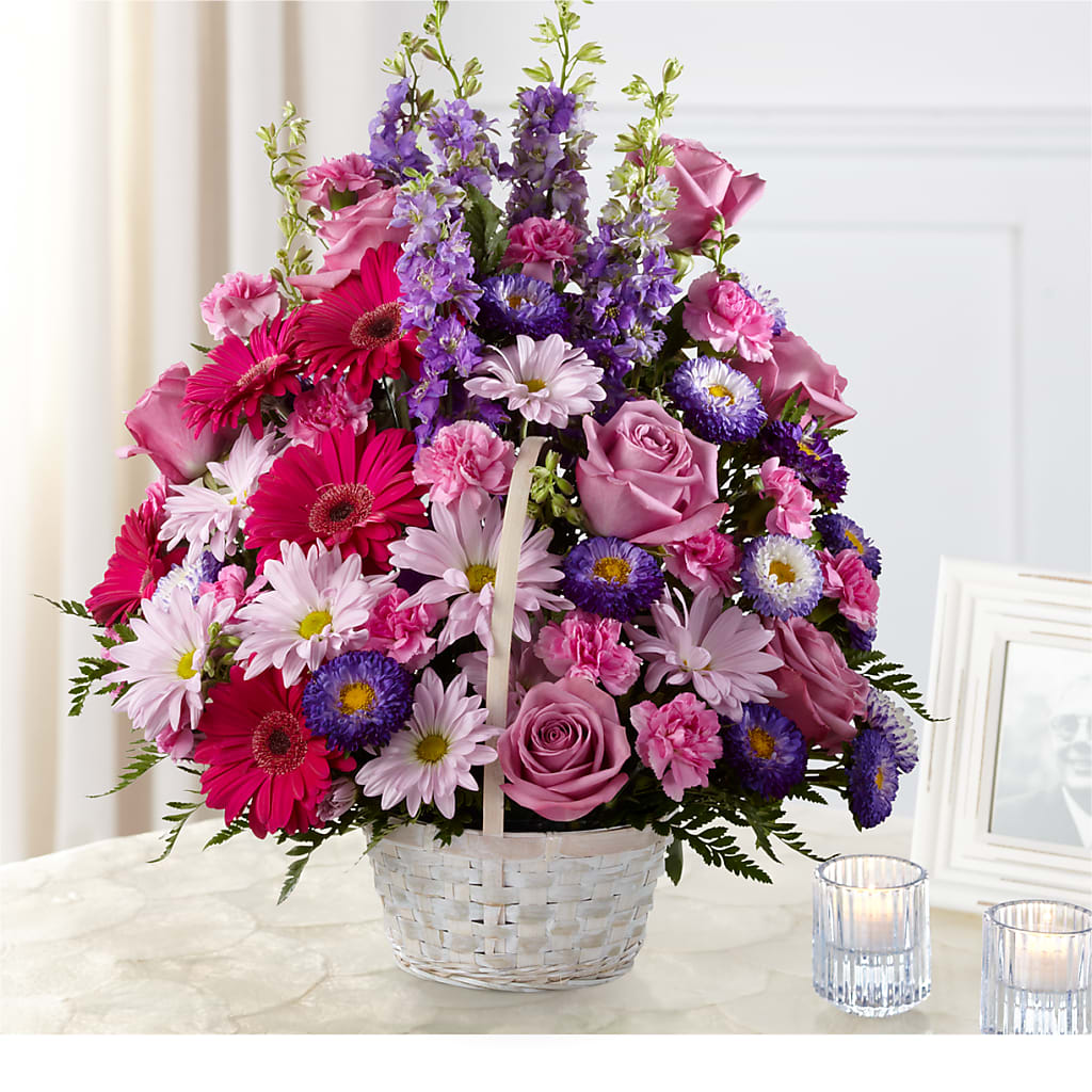 Pastel Peace Basket – Portage Florals, Portage PA
