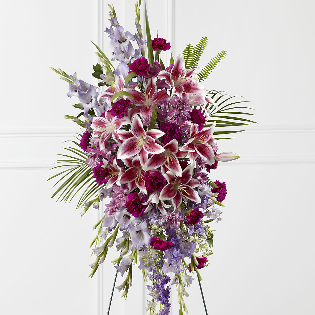 Tender Touch Standing Spray – Portage Florals, Portage PA