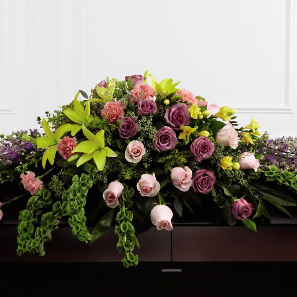 Forever Beloved Casket Spray – Portage Florals, Portage PA