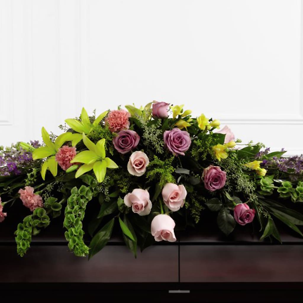 Forever Beloved Casket Spray – Portage Florals, Portage PA