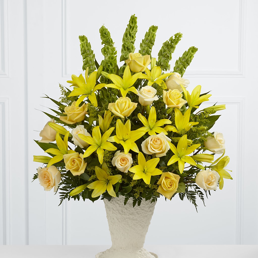 Golden Memories Arrangement – Portage Florals, Portage PA