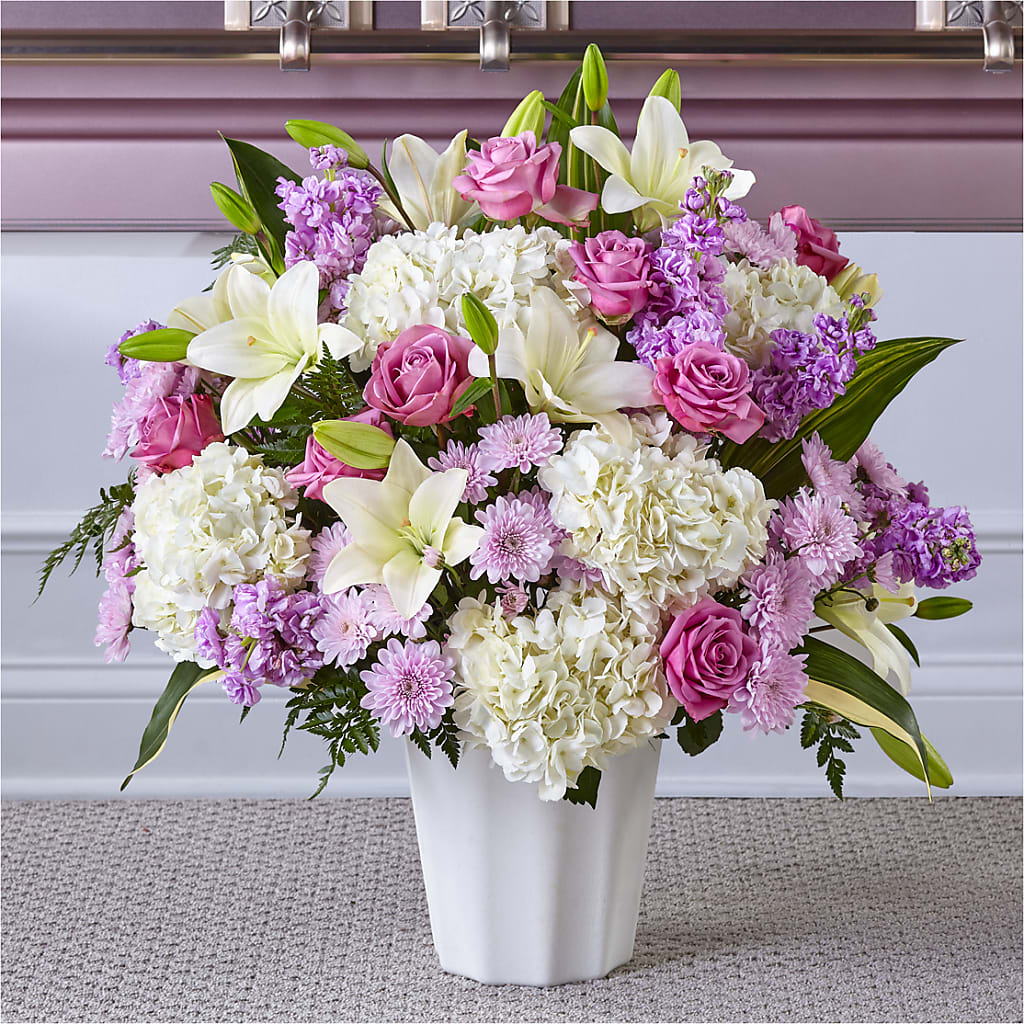 Heaven Sent Floor Basket – Portage Florals, Portage PA