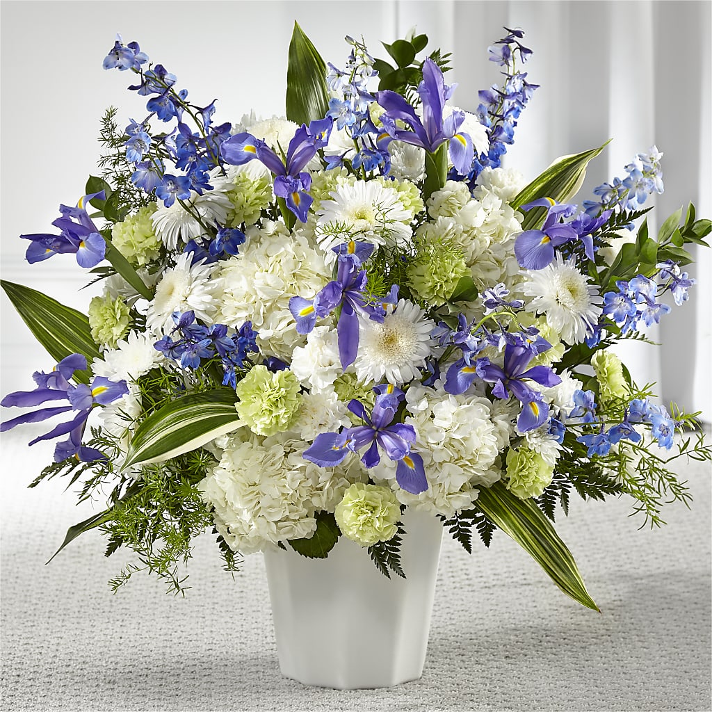 Soft Serenity Floor Basket – Portage Florals, Portage PA