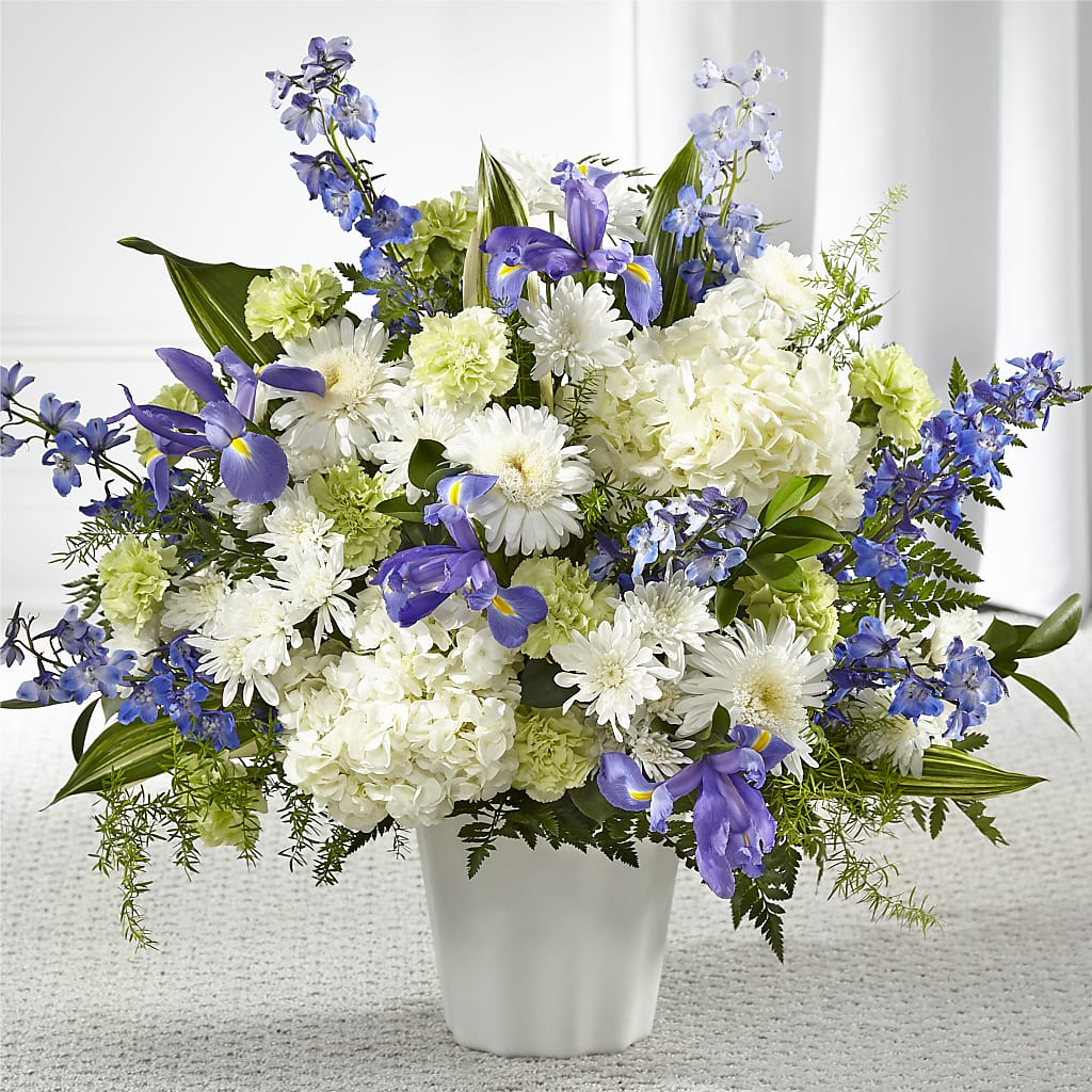 Soft Serenity Floor Basket – Portage Florals, Portage PA