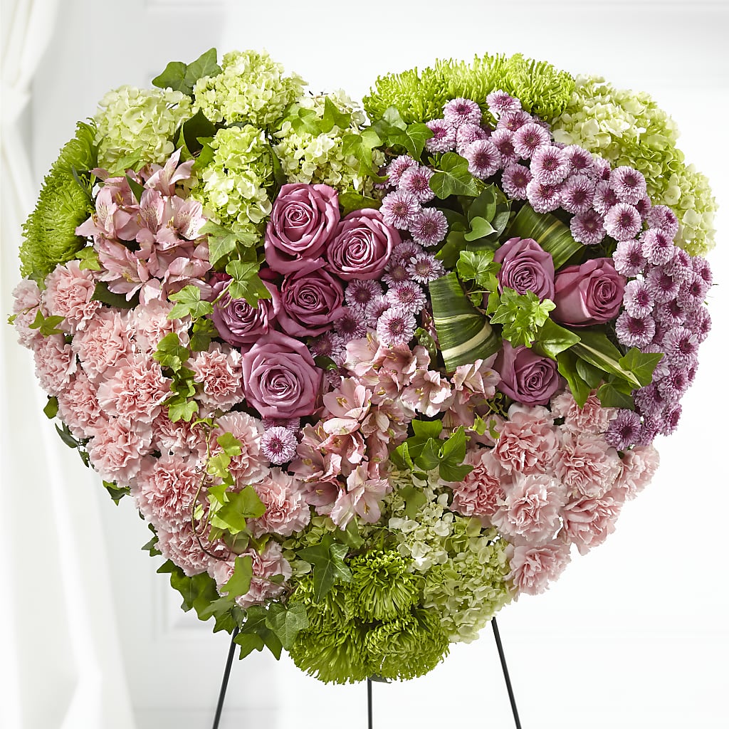 Heartwarming Standing Heart – Portage Florals, Portage PA