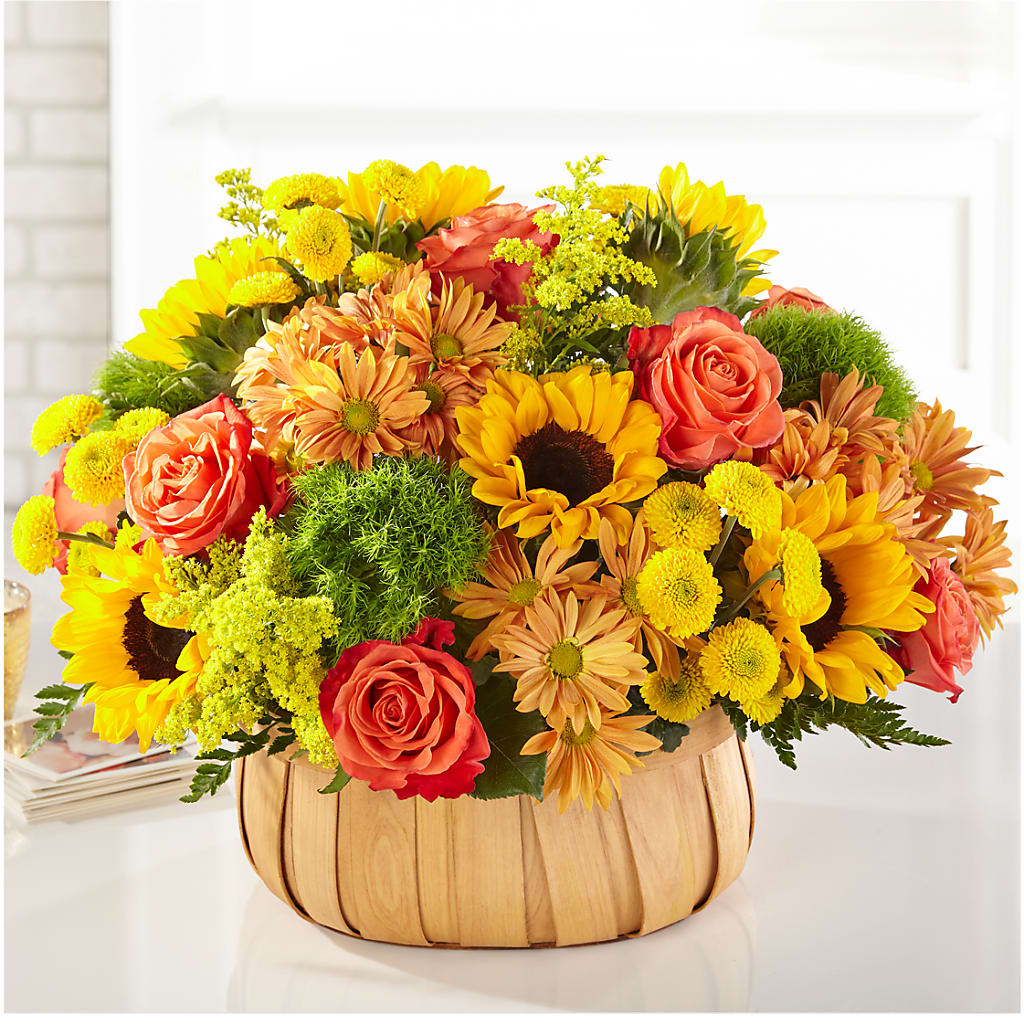 Harvest Sunflower Basket – Portage Florals, Portage PA