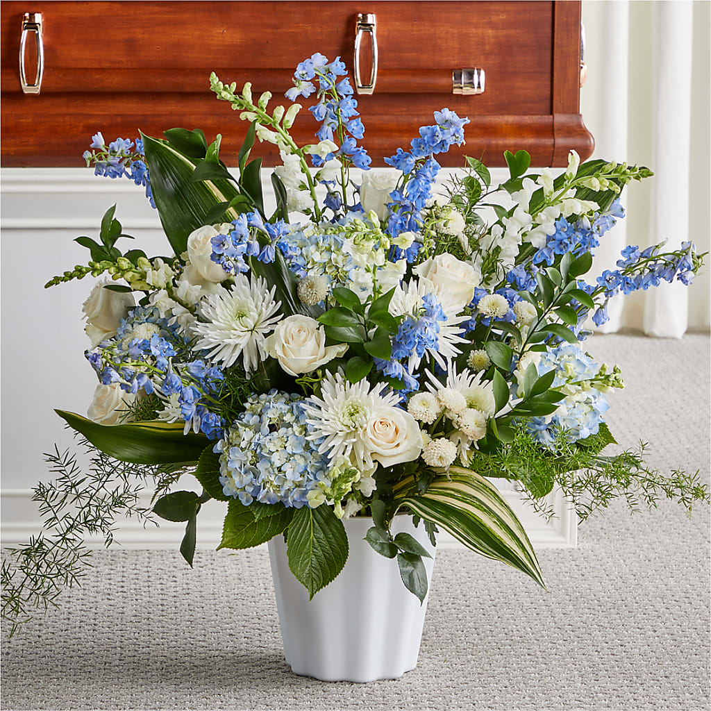 Everlasting Memories Floor Basket – Portage Florals, Portage PA