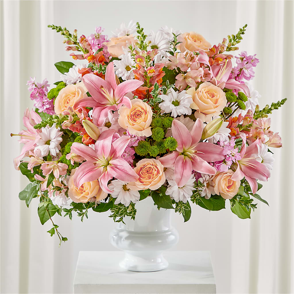 Heartfelt Gesture Urn Arrangement – Portage Florals, Portage PA