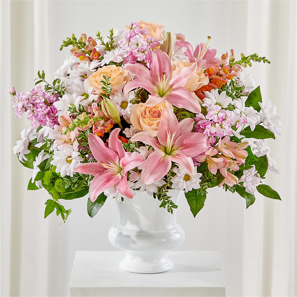 Heartfelt Gesture Urn Arrangement – Portage Florals, Portage PA