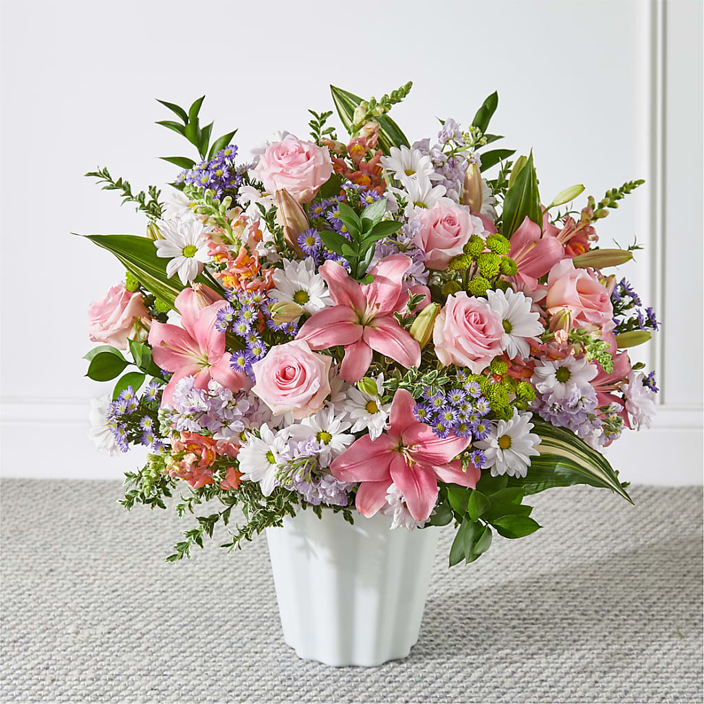 Abundant Compassion Floor Basket – Portage Florals, Portage PA