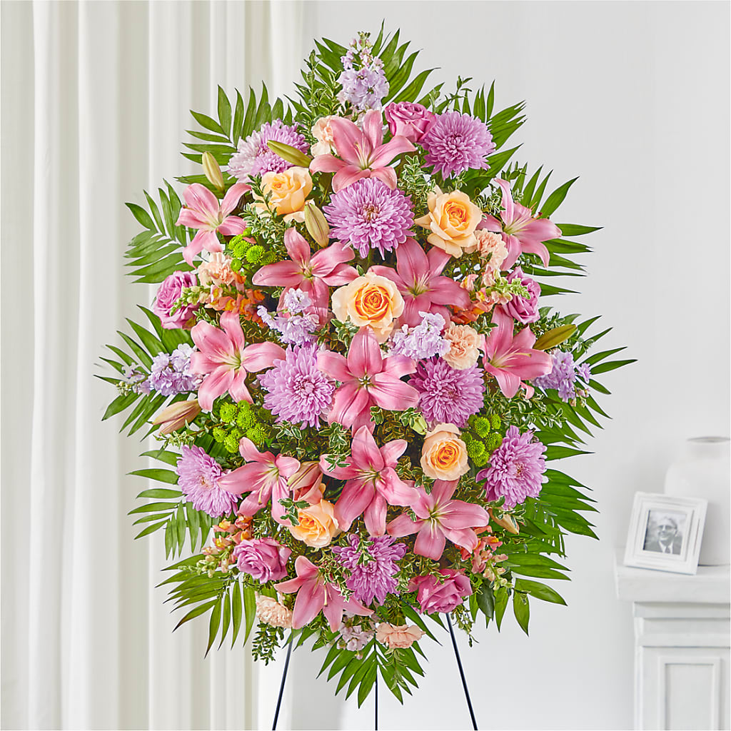 Love & Light Standing Spray – Portage Florals, Portage PA