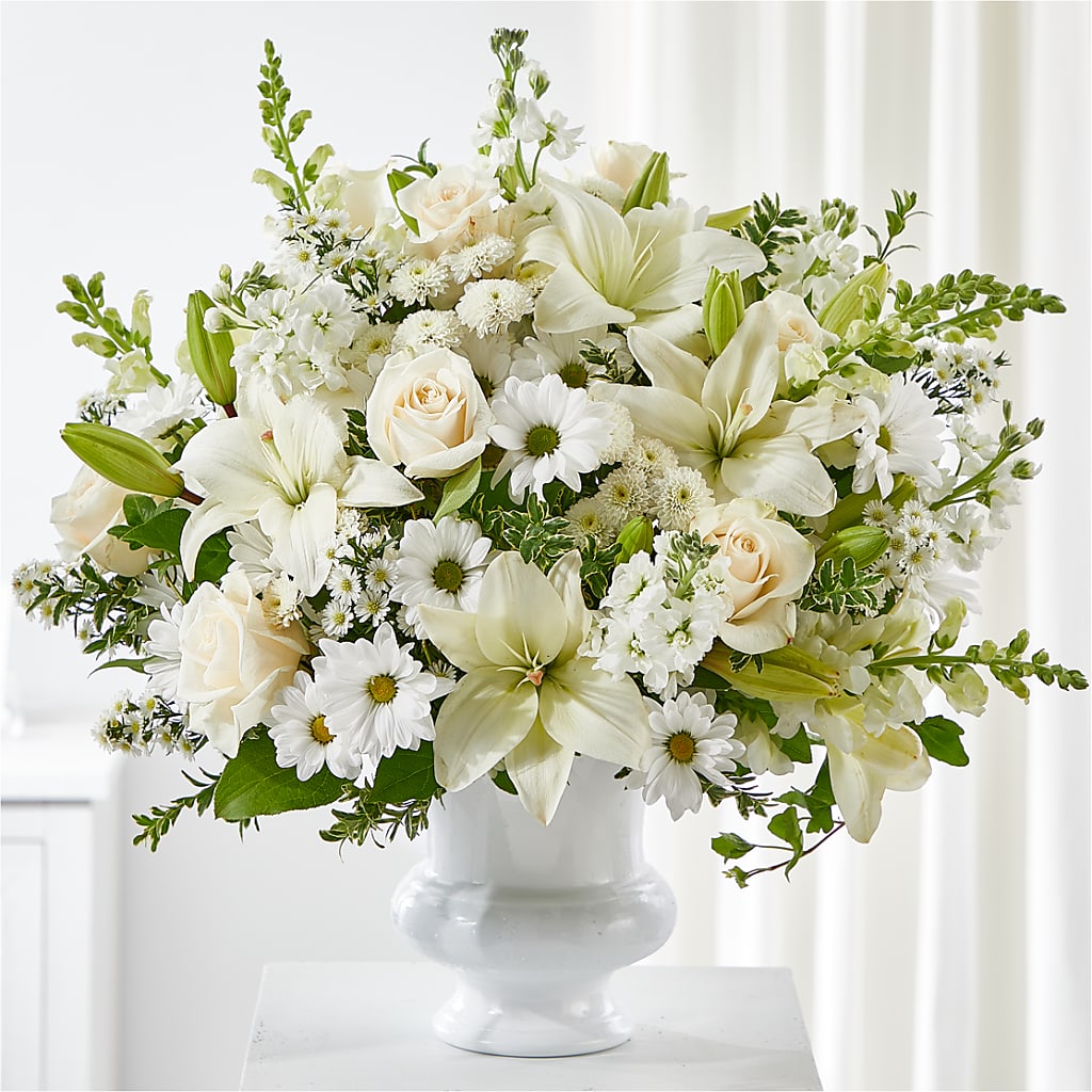 Uplifting Urn Arrangement – Portage Florals, Portage PA