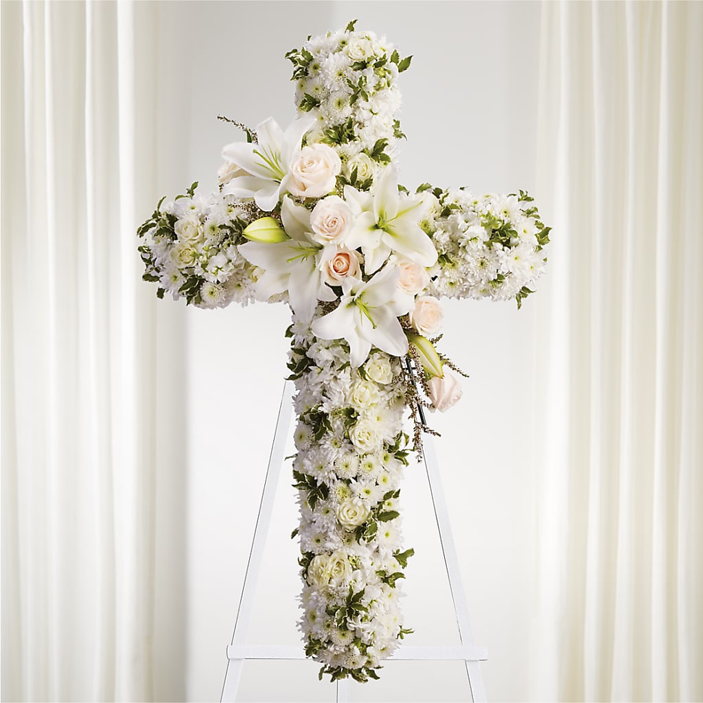 Spiritual Guidance Standing Spray – Portage Florals, Portage PA