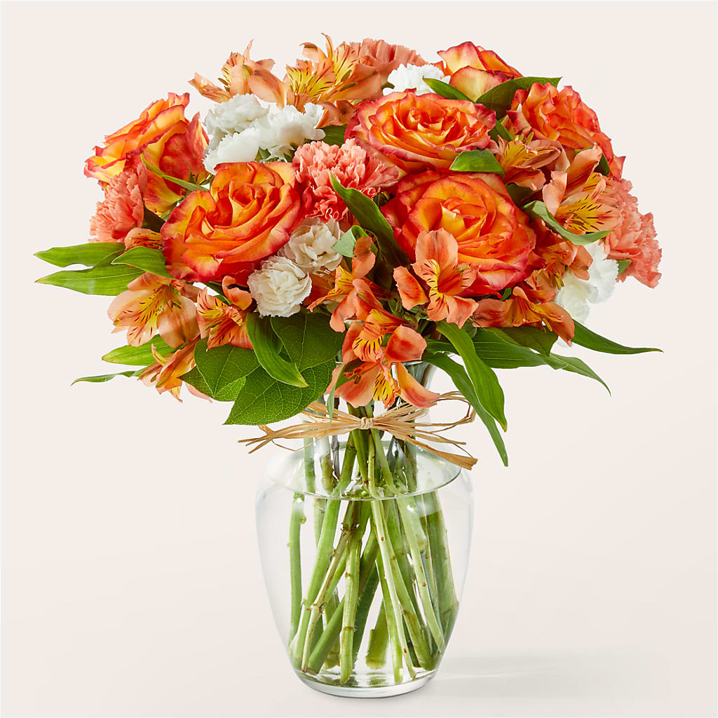 Apricot Glow Bouquet – Portage Florals, Portage PA