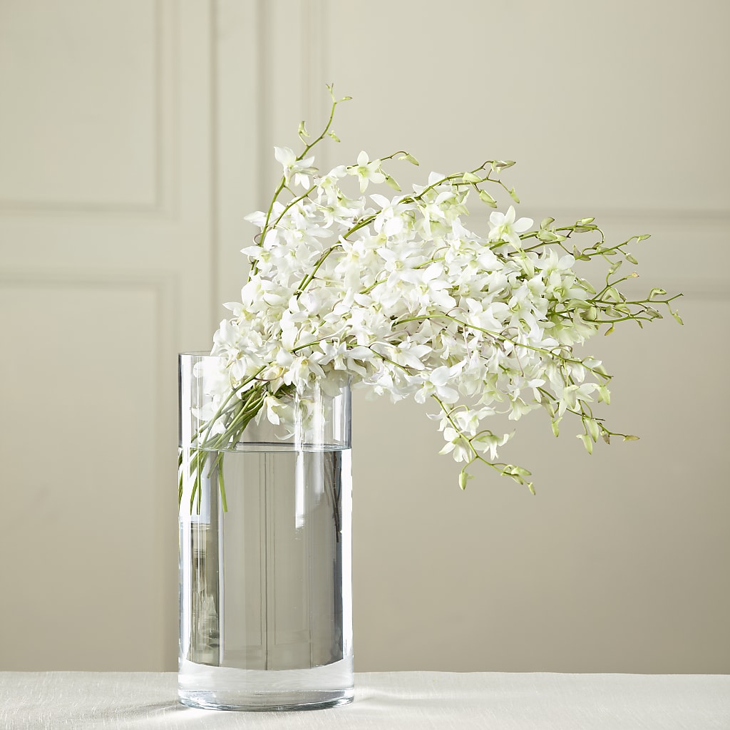 White Dendrobium Bouquet – Portage Florals, Portage PA