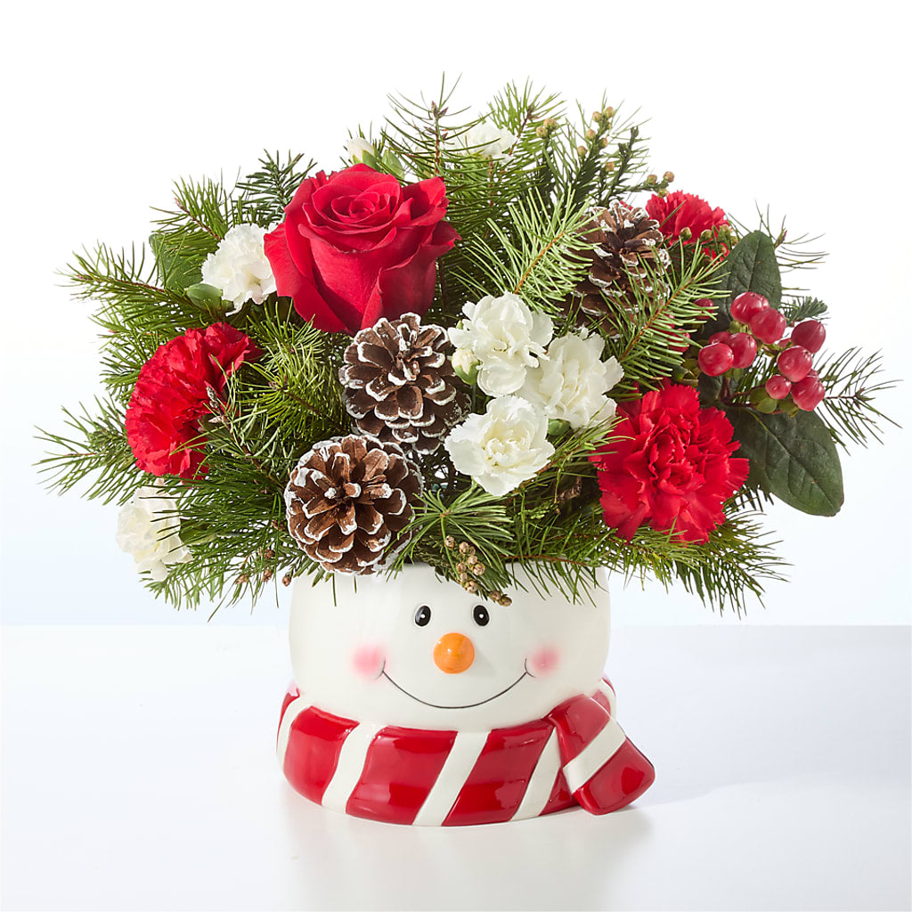 Jolly Snowman Bouquet –  Portage Florals, Portage PA