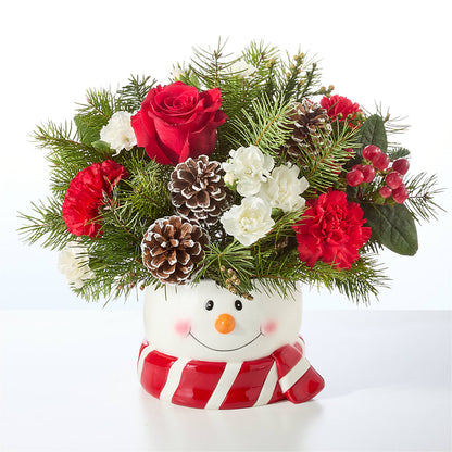 Jolly Snowman Bouquet –  Portage Florals, Portage PA