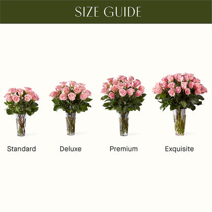 Long Stem Pink Rose Bouquet –  Portage Florals, Portage PA