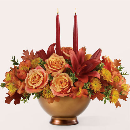 Harvest Table Centerpiece –  Portage Florals, Portage PA
