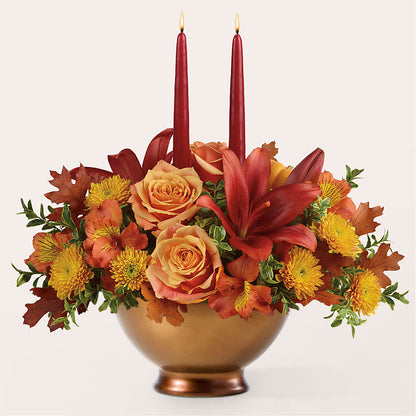 Harvest Table Centerpiece –  Portage Florals, Portage PA