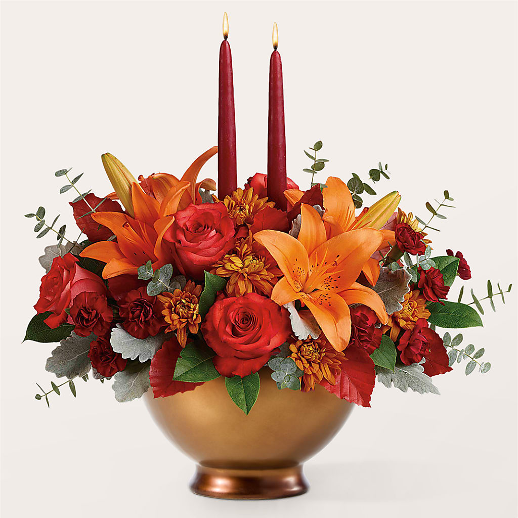 Fruits of Fall Centerpiece –  Portage Florals, Portage PA