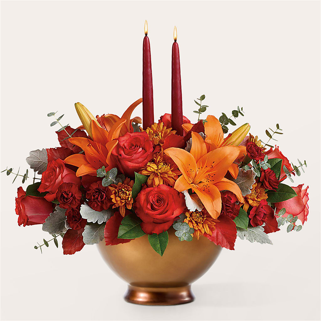 Fruits of Fall Centerpiece –  Portage Florals, Portage PA