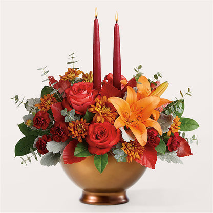 Fruits of Fall Centerpiece –  Portage Florals, Portage PA