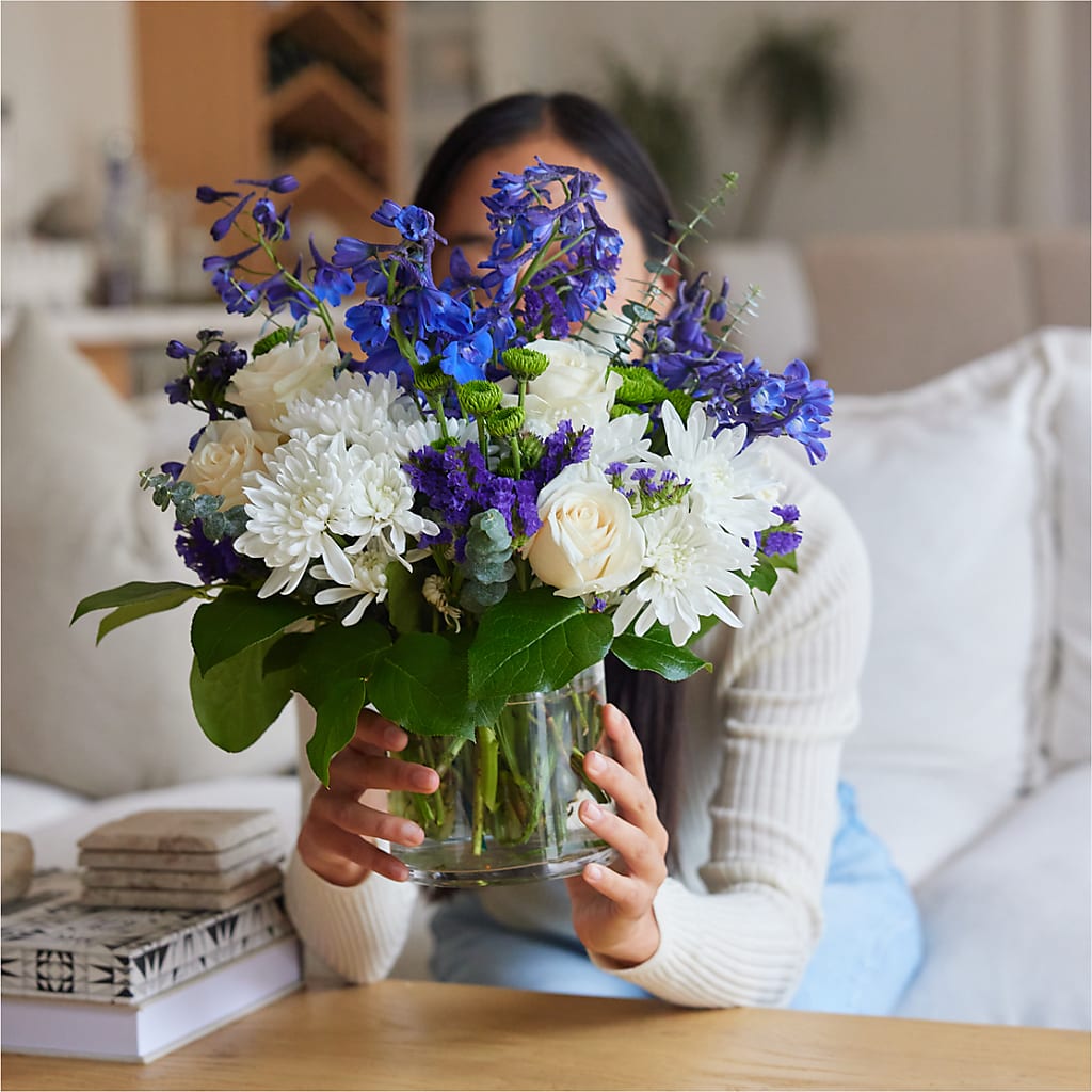 Cerulean Waves Bouquet –  Portage Florals, Portage PA