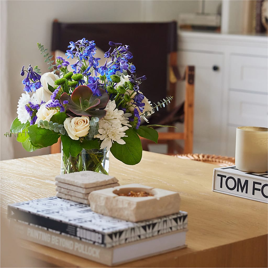 Cerulean Waves Bouquet –  Portage Florals, Portage PA