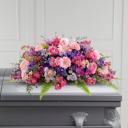 Glorious Garden Casket Spray –  Portage Florals, Portage PA