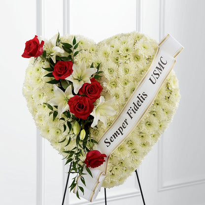 Heartfelt Hero Standing Heart –  Portage Florals, Portage PA