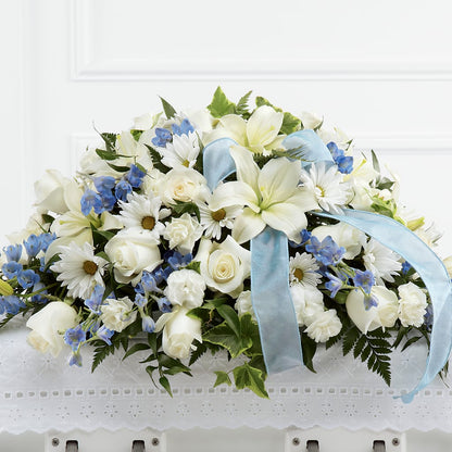 Tender Treasure Casket Spray –  Portage Florals, Portage PA