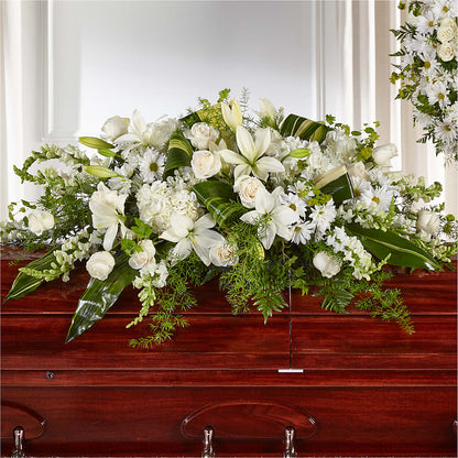 Abundance Casket Spray –  Portage Florals, Portage PA