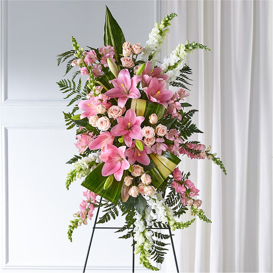 Elegant Embrace Standing Spray –  Portage Florals, Portage PA