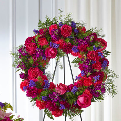 Calming Colors Wreath –  Portage Florals, Portage PA
