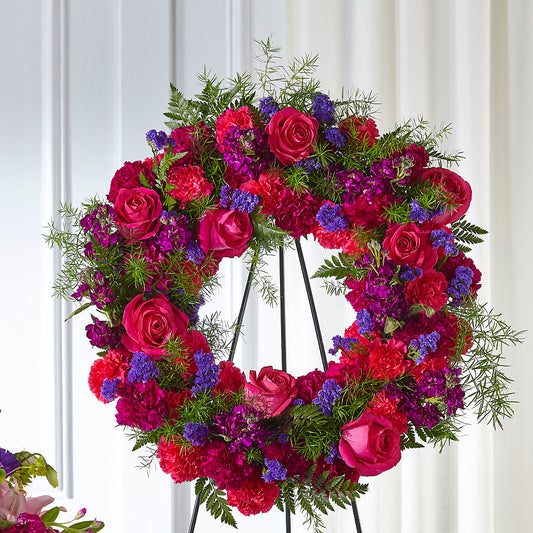 Calming Colors Wreath –  Portage Florals, Portage PA