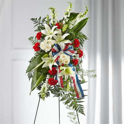 Stars of Life Standing Spray –  Portage Florals, Portage PA