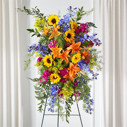Sunlit Memories Standing Spray (Standard) –  Portage Florals, Portage PA