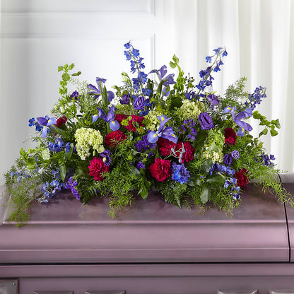 Always Treasured Casket Spray –  Portage Florals, Portage PA