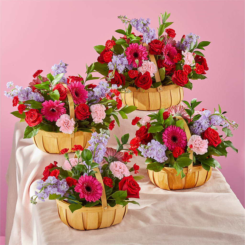 Pink Picnic Basket –  Portage Florals, Portage PA