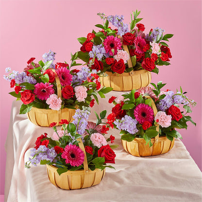 Pink Picnic Basket –  Portage Florals, Portage PA